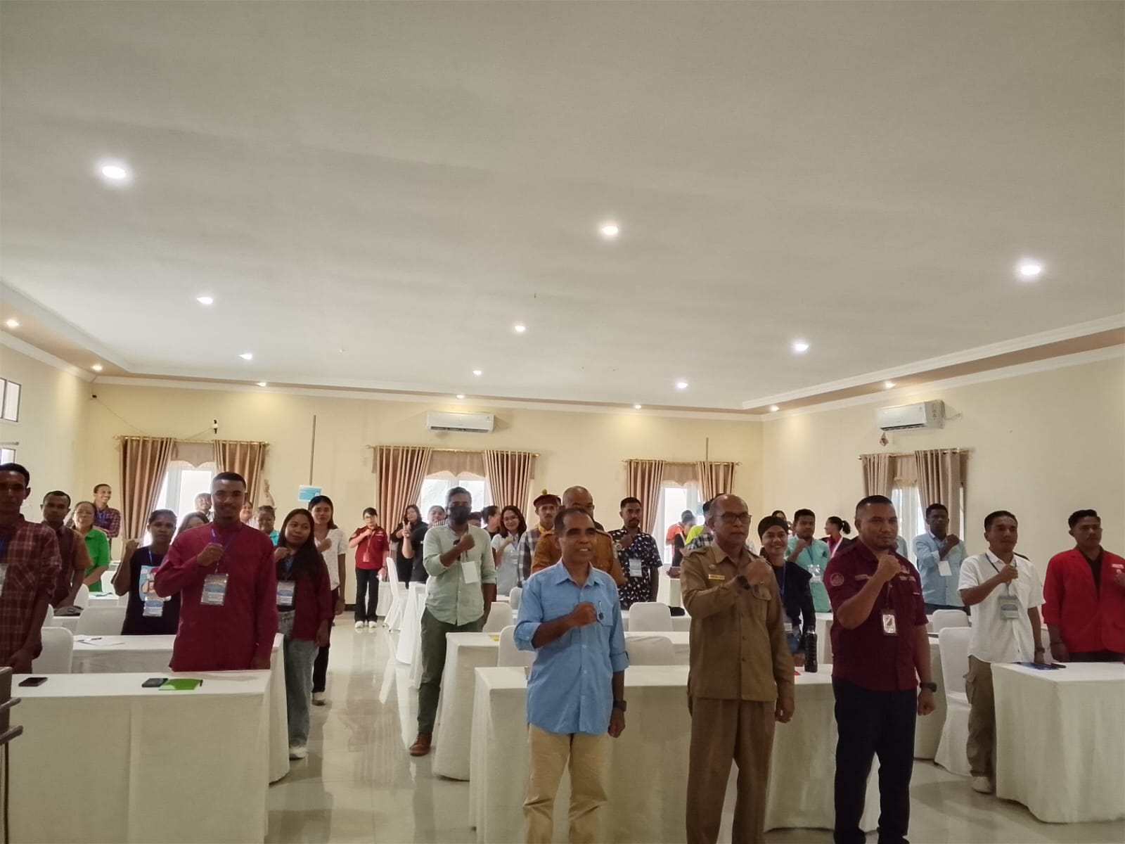 Suasana Rakor Orang Muda Flores Timur di dalam Aula